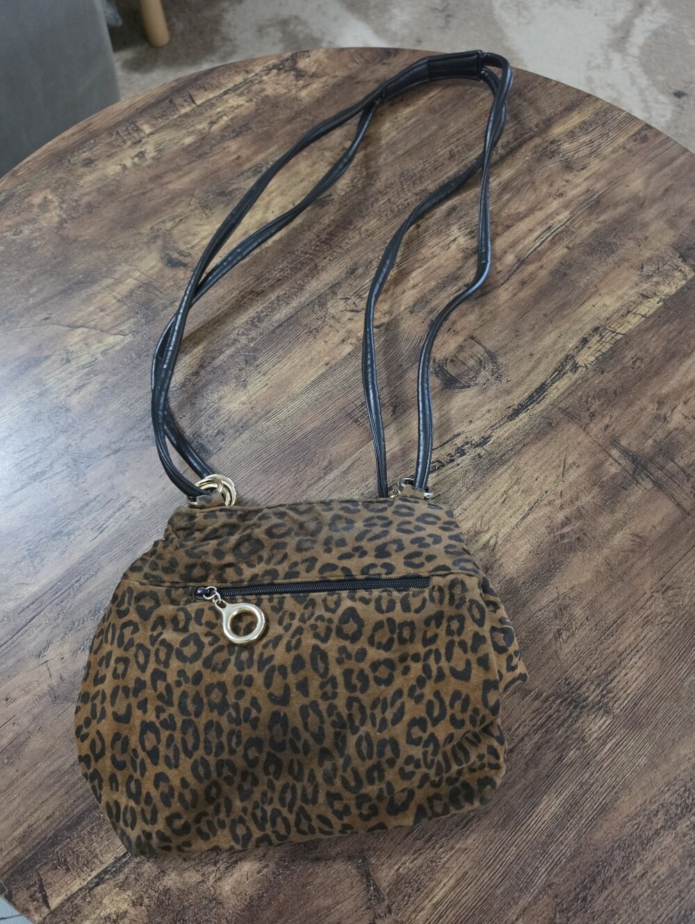 L.J.S. Cheetah Print Purse